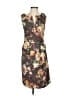 Tabitha Print Brown Cocktail Dress Size 4 - photo 1