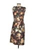 Tabitha Print Brown Cocktail Dress Size 4 - photo 2