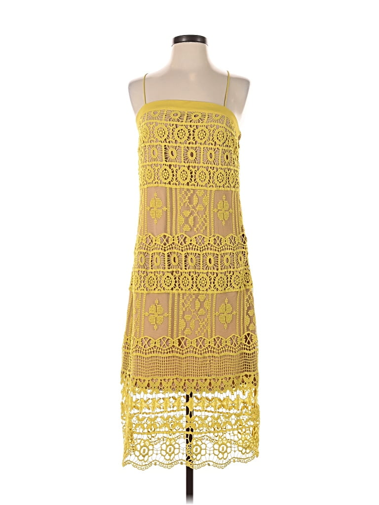 Pre-owned Greylin Cocktail Dress In Yellow