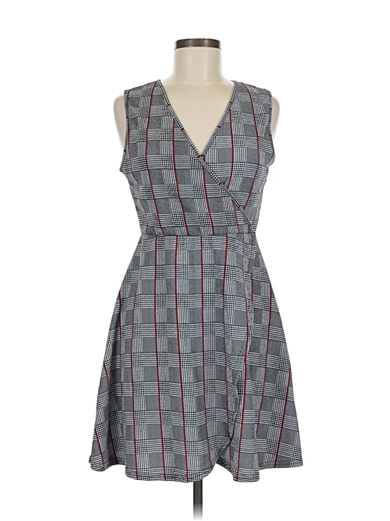 Pre-owned Planet Gold Casual Dress In Gray