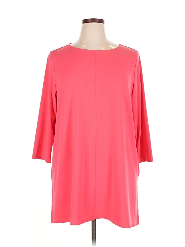 Pre-owned Alfani 3/4 Sleeve Blouse In Pink