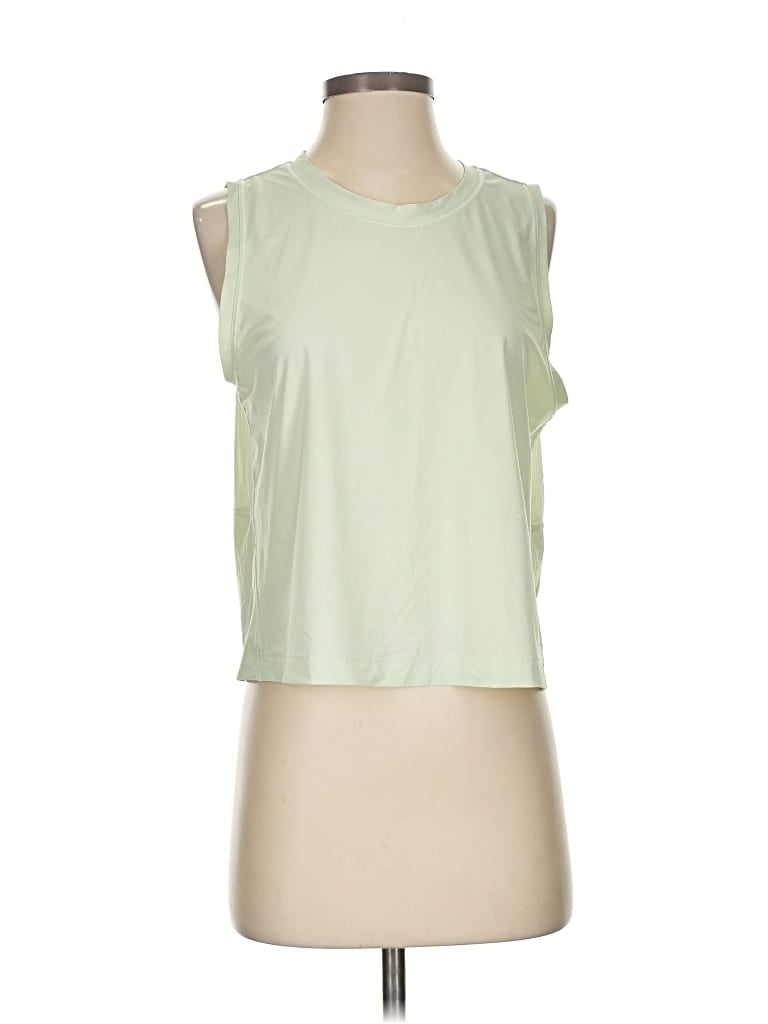 Pre-owned Athleta Sleeveless T-shirt In Green