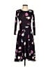Ann Taylor Floral Black Casual Dress Size 00 - photo 1