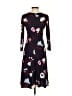 Ann Taylor Floral Black Casual Dress Size 00 - photo 2