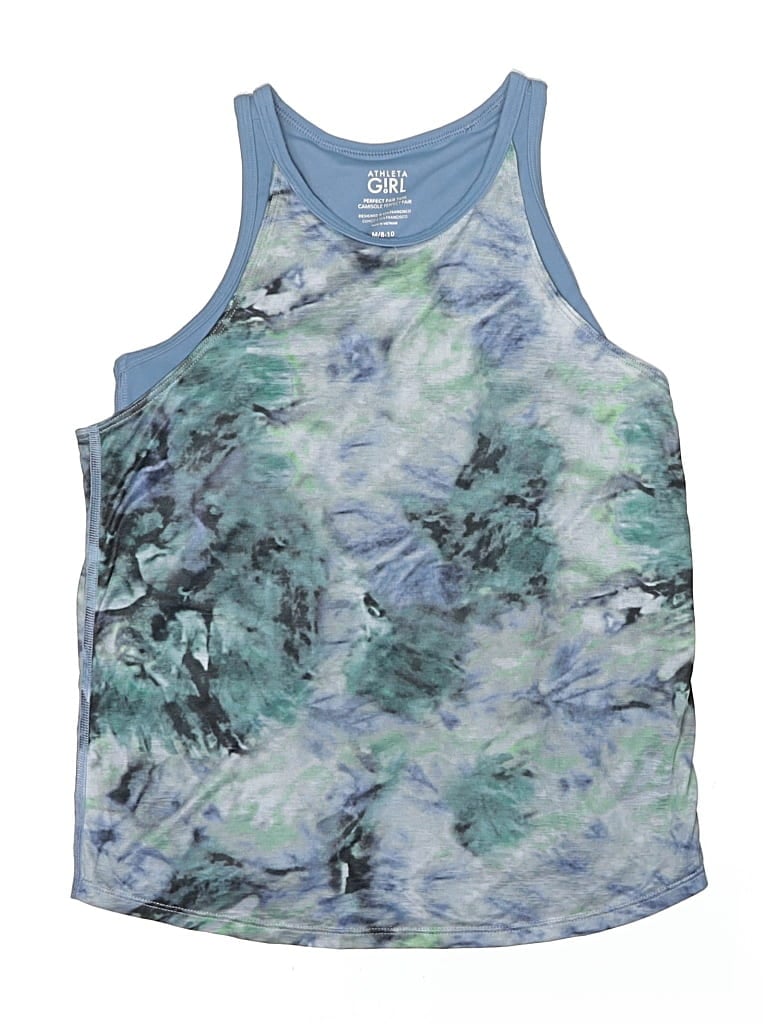Pre-owned Athleta Girl Kids' Active Tank Top In Blue