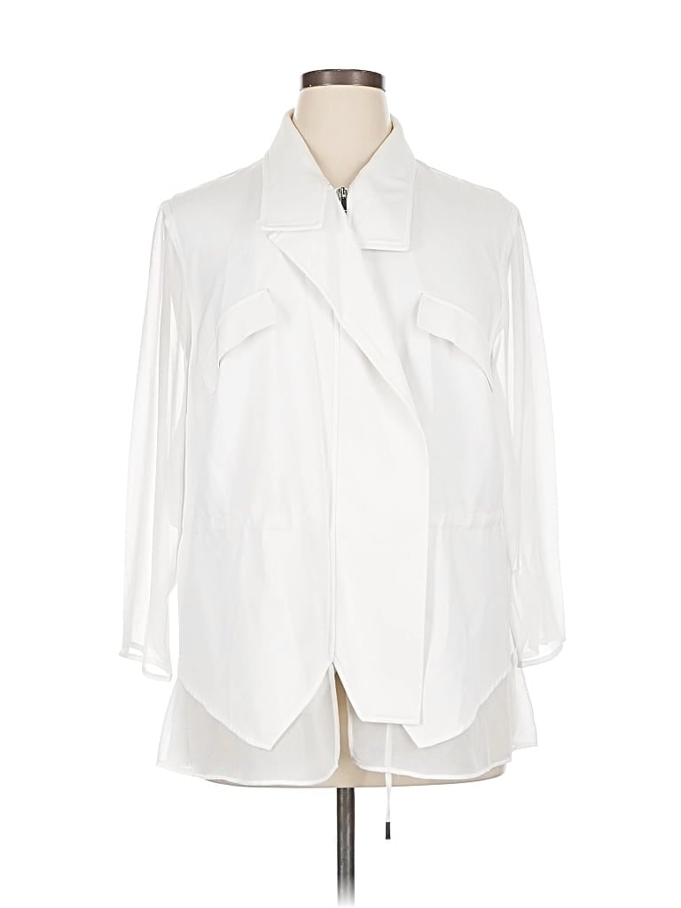 Pre-owned Lane Bryant Jacket In White