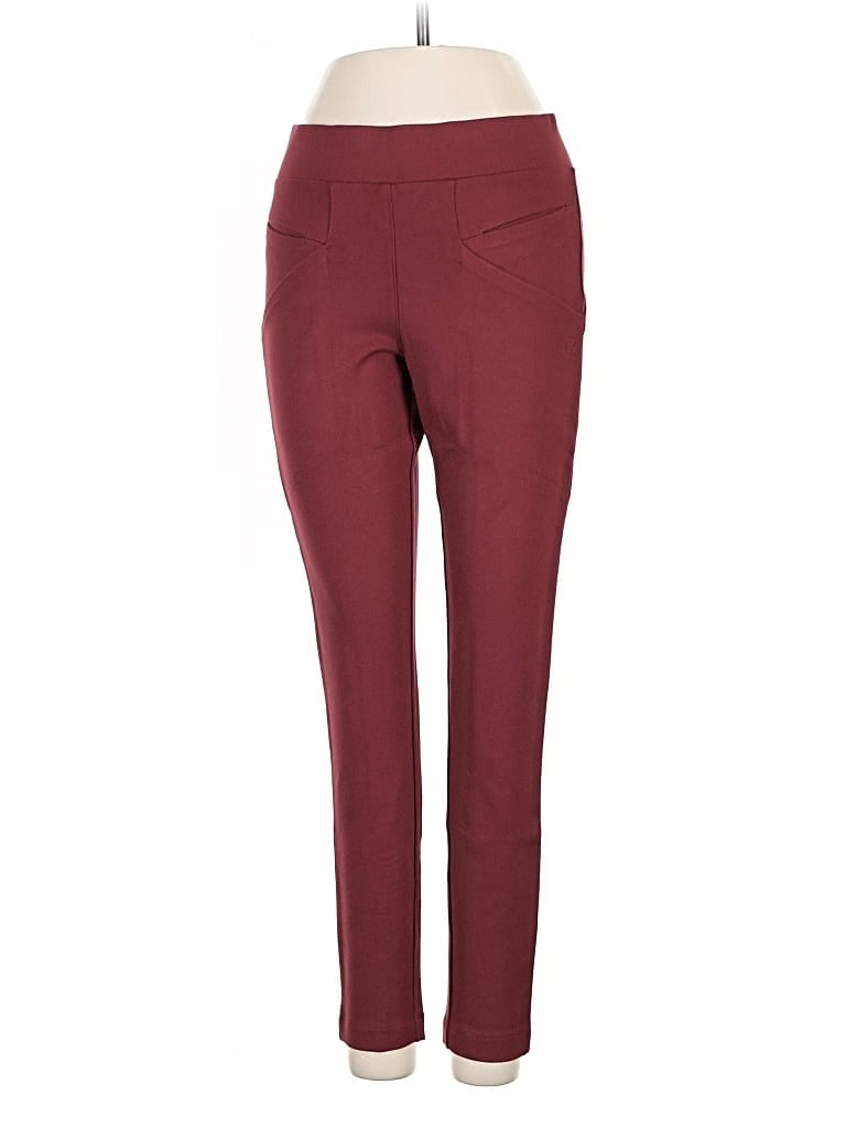 Pre-owned Betabrand Active Pants In Burgundy