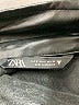Zara Black Faux Leather Jacket Size S - photo 6