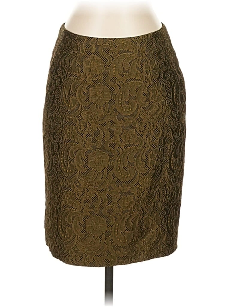 Pre-owned Isda & Co Formal Skirt In Brown