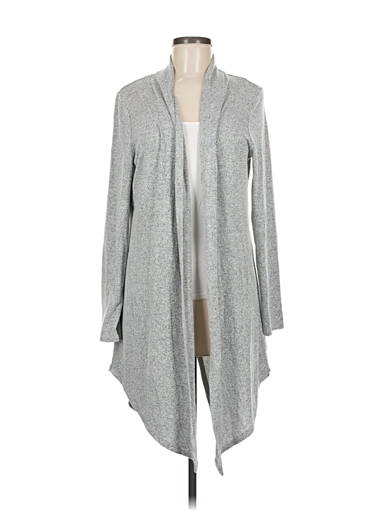 Pre-owned A.n.a. A New Approach Cardigan Sweater In Gray