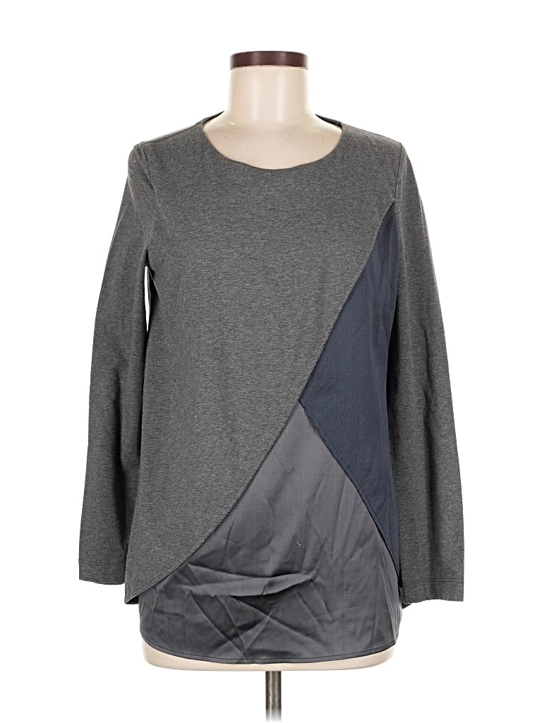 Pre-owned Fabiana Filippi Long Sleeve T-shirt In Gray
