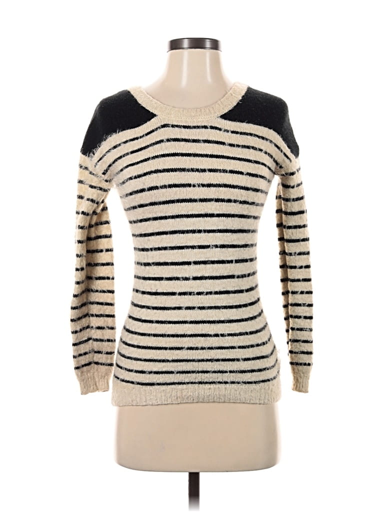 Pre-owned Jj Basics Pullover Sweater In White