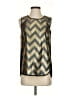 J.Crew Metallic Gold Sleeveless Blouse Size 4 - photo 1