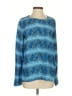Equipment 100% Silk Snake Print Blue Long Sleeve Silk Top Size S - photo 1