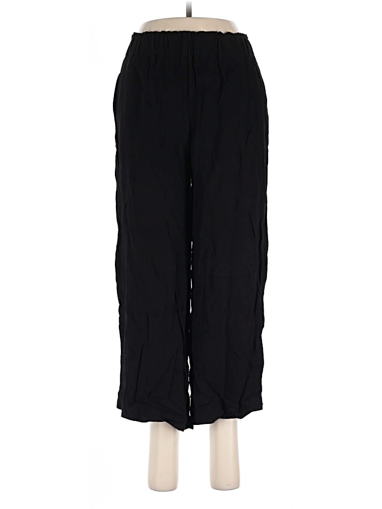 Pre-owned Automet Linen Pants In Black