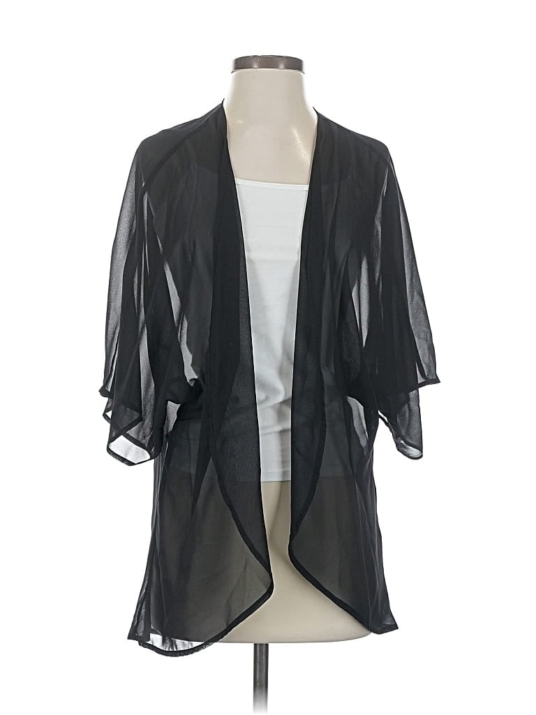 Pre-owned Unbranded Kimono In Black