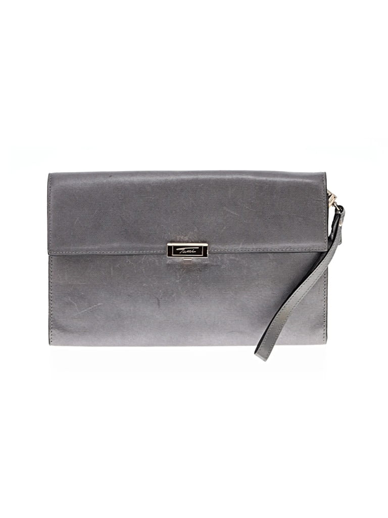 Pre-owned Tumi Wristlet In Silver