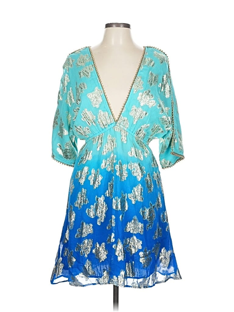 Pre-owned Boston Proper Cocktail Dress In Blue