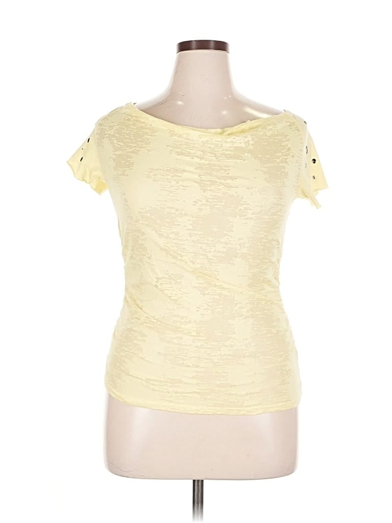 Pre-owned Pepe Jeans Short Sleeve Top In Yellow