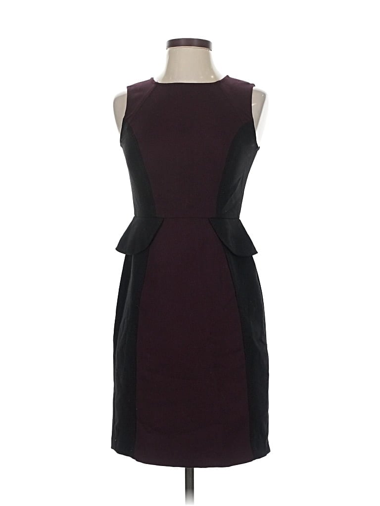 Pre-owned Ann Taylor Loft Cocktail Dress In Burgundy