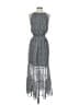 Max Studio Polka Dots Gray Casual Dress Size S - photo 2