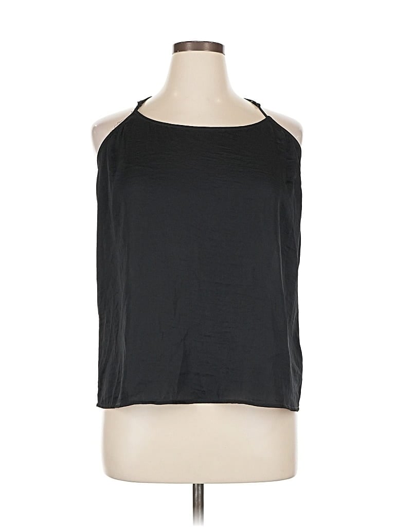 Pre-owned The Limited Sleeveless Top Black Halter Neckline Tops
