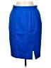 Doncaster Collection Blue Silk Skirt Size 6 - photo 1