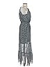 Max Studio Polka Dots Gray Casual Dress Size S - photo 4