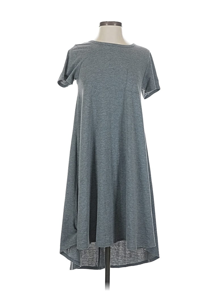 Pre-owned Lularoe Casual Dress In Gray