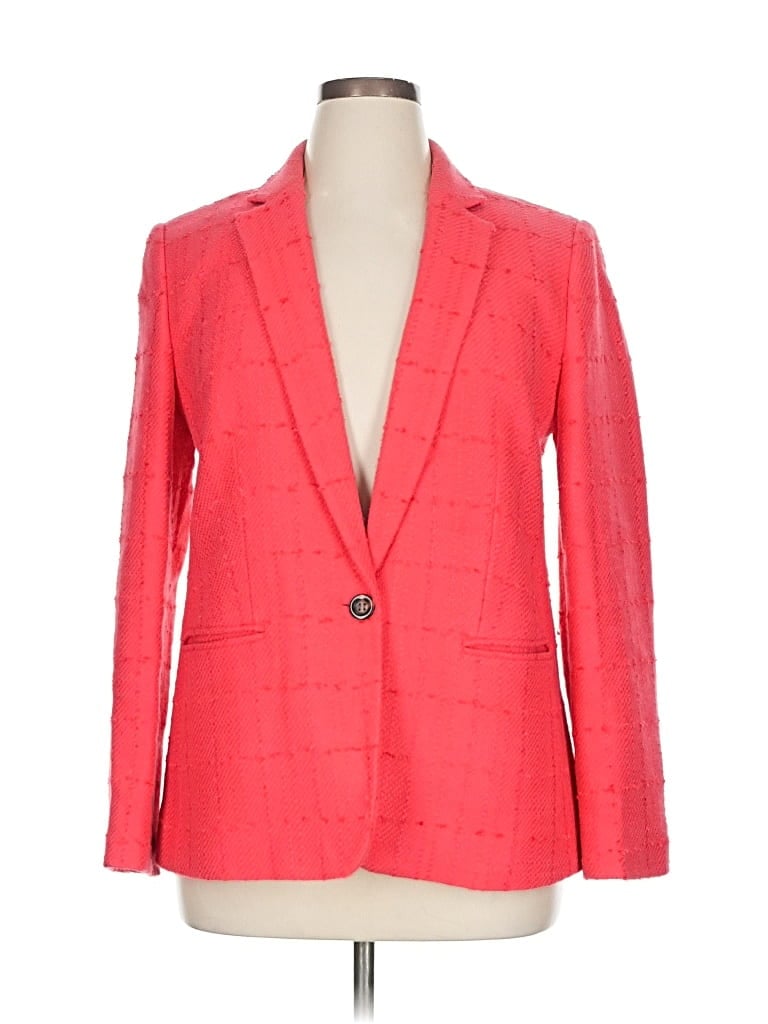 Pre-owned Ann Taylor Blazer Jacket In Red