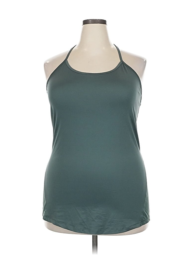 Pre-owned C9 By Champion Tank Top Green Halter Neckline Tops