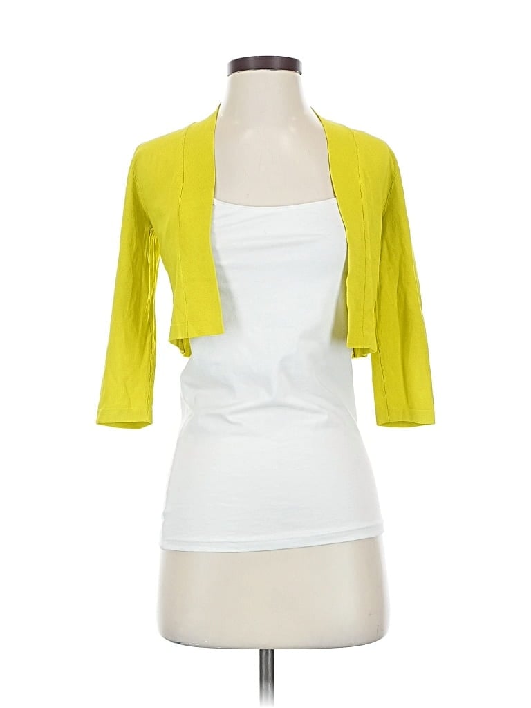 Ann Taylor Factory Cardigan Sweater In Yellow