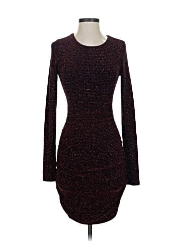 Lavender Brown Casual Dress (view 1)