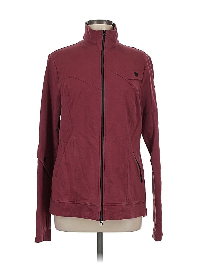 Pre-owned Cabi Track Jacket In Burgundy