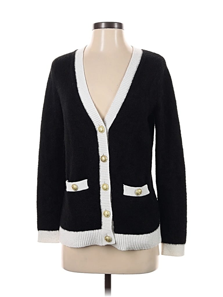Pre-owned Tahari Cardigan Sweater In Black