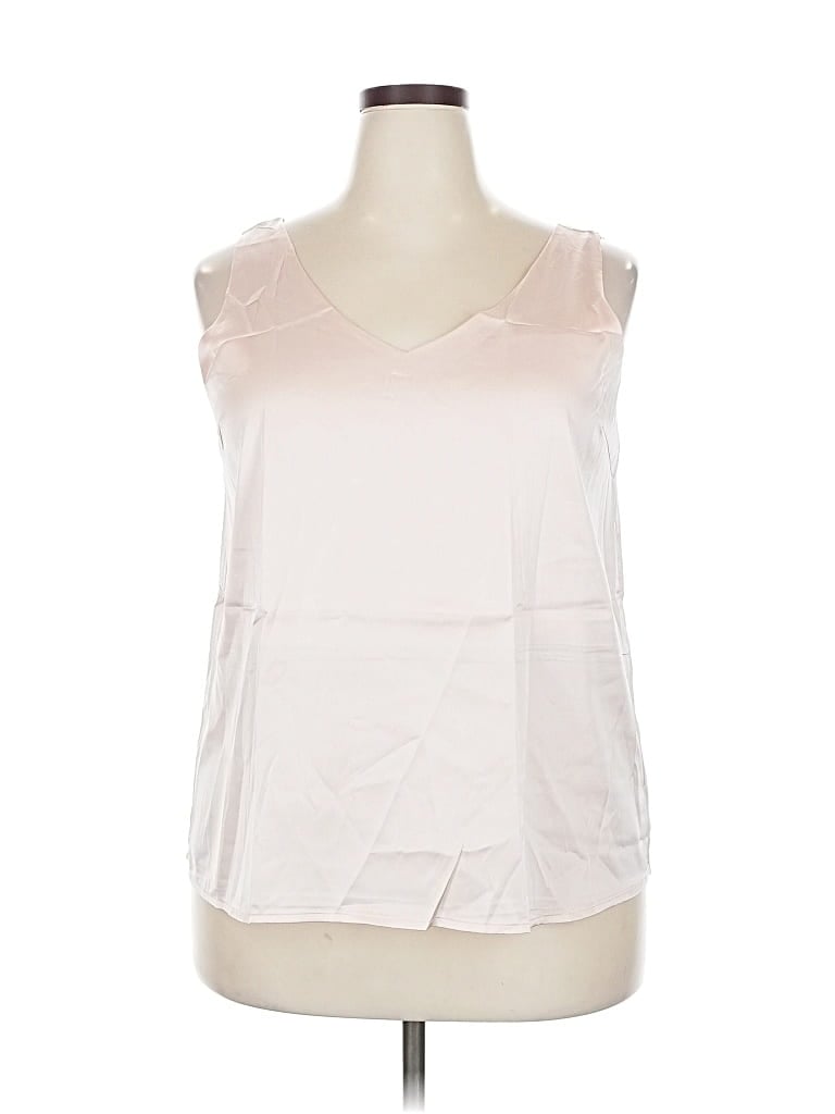 Pre-owned Ekouaer Sleeveless Blouse In White