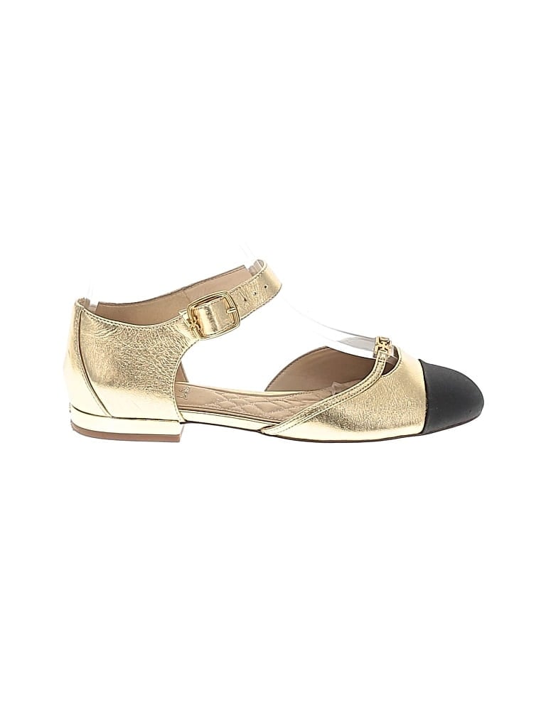 Pre-owned Sam Edelman Flats In Gold