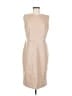Ann Taylor 100% Polyester Solid Tan Casual Dress Size 8 - photo 1