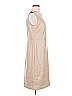 Ann Taylor 100% Polyester Solid Tan Casual Dress Size 8 - photo 4