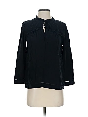 Point Sur Long Sleeve Silk Top (view 1)