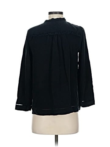 Point Sur Long Sleeve Silk Top (view 2)