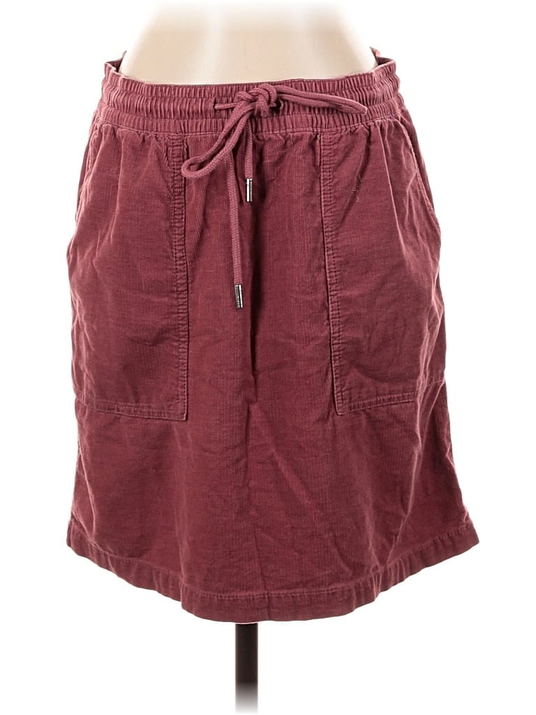 Pre-owned Ann Taylor Loft Casual Skirt In Burgundy