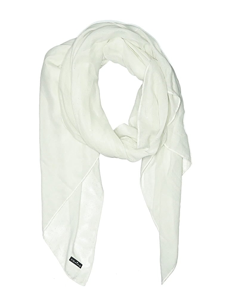 Pre-owned Fraas Scarf In White