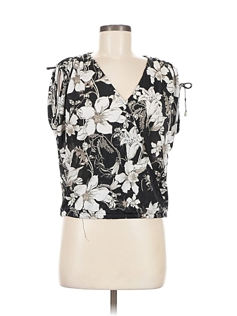 Pre-owned Inc International Concepts Sleeveless Blouse In Black