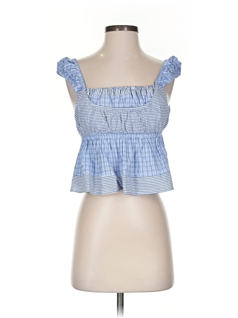 Pre-owned Anthropologie Sleeveless Blouse In Blue