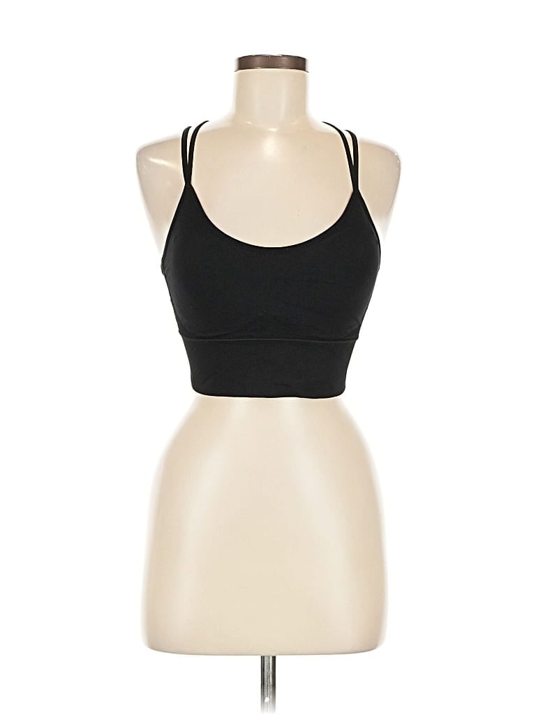 Pre-owned Unbranded Tank Top Black Halter Neckline Tops