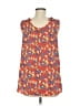 Hailey & Co. 100% Polyester Red Sleeveless Blouse Size M - photo 2