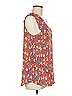 Hailey & Co. 100% Polyester Red Sleeveless Blouse Size M - photo 4
