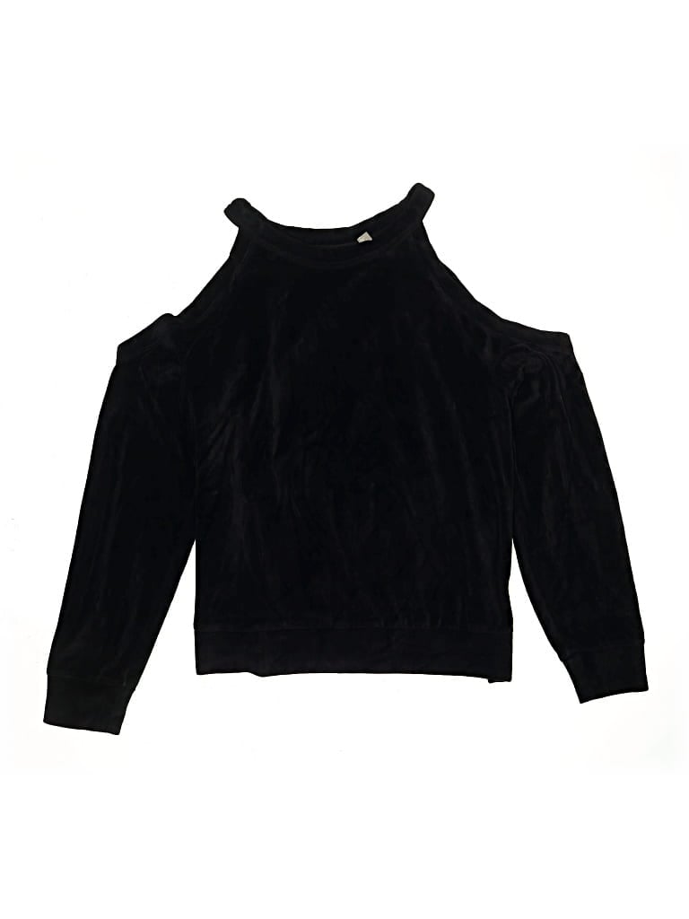 Pre-owned Zella Kids' Turtleneck Sweater In Black