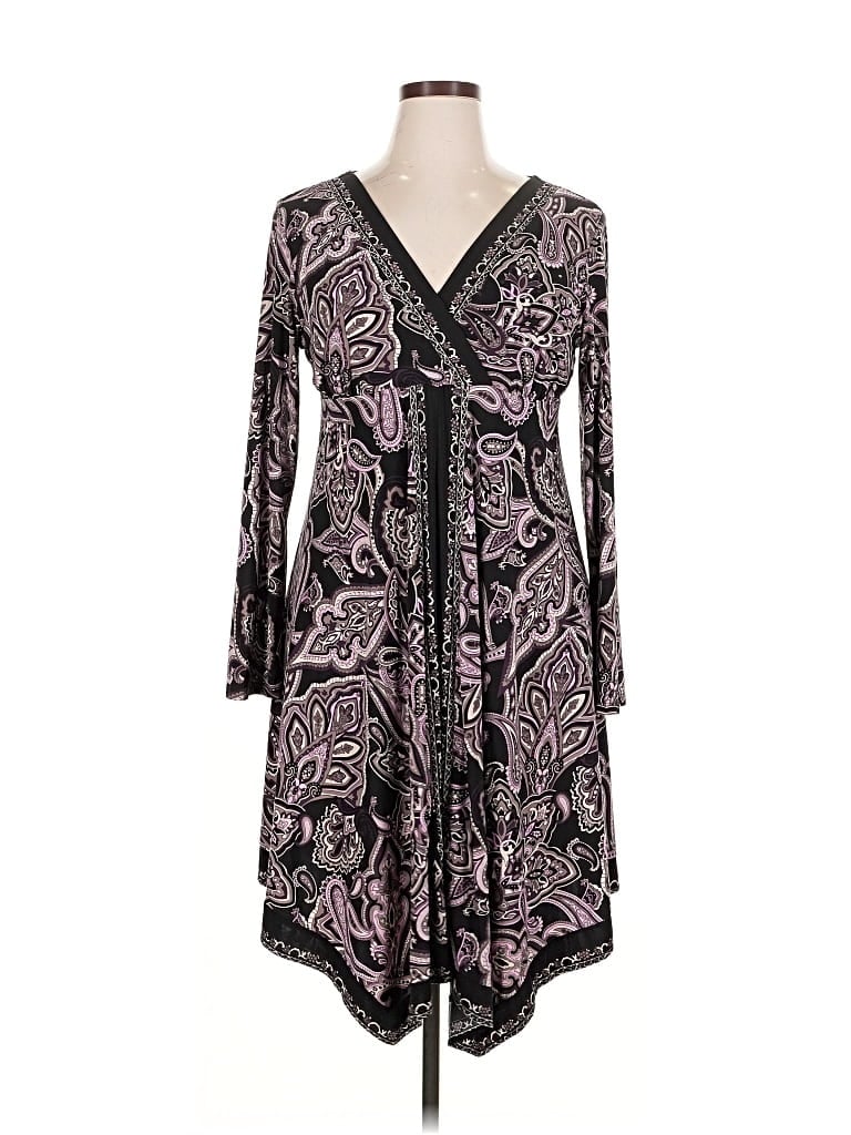 Pre-owned Inc International Concepts Casual Dress In Purple